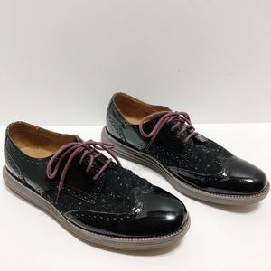 Cole Haan Lunargrand Patent Wing Tip Oxfords